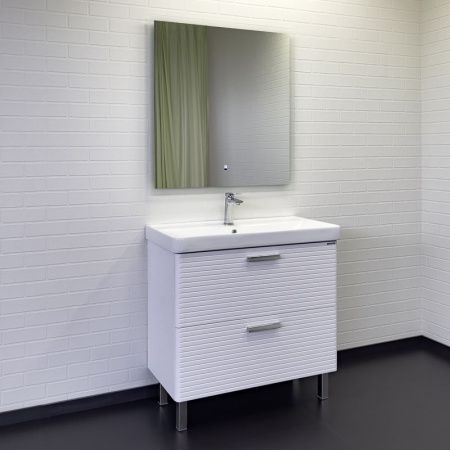 Тумба с раковиной Comforty Танжер 00-00019535CF 90х50 напольная цвет белый