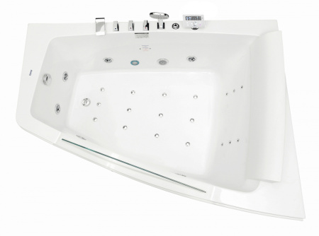 Ванна акриловая гидромассажная Gemy G9056 K R 170х130 пристенная асимметричная с каркасом