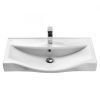 Раковина керамическая Onika Беверли 1WH302422 80х50 накладная цвет белый 1 отверстие под смеситель