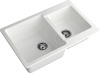 Кухонная мойка Granfest Practik P-780K иней 78х51 цвет белый поверхность матовая