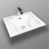 Раковина из сантехнического фарфора Bond Cube S06-500 50х40 встраиваемая цвет белый 1 отверстие под смеситель