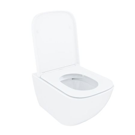 Унитаз подвесной IDDIS Torr TORRDSEi25 белый с сиденьем микролифт безободковый каскадный смыв