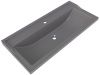 Раковина из искусственного камня Stella Polar Флур SP-00001759 100х50 встраиваемая цвет серый