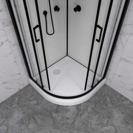 Душевая кабина Тритон Прайм-Блэк Щ0000071582 90х90 четверть круга с крышей ориентация универсальная