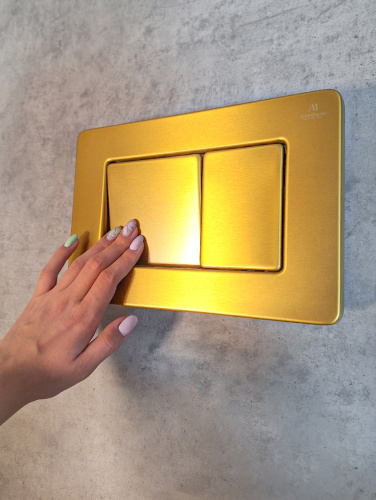 Клавиша смыва механическая AltroBagno Beni aggiuntivi AltroBagnoPFP003GQ цвет золото матовое - фото 4