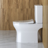 Унитаз напольный с бачком BelBagno STEAM BB130CPR/BB130SC белый с сиденьем микролифт безободковый каскадный смыв