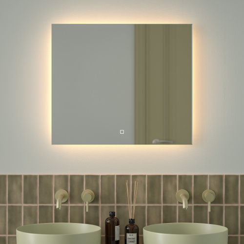 Зеркало с подсветкой Defesto GLOW DF 2516SH 70x60 - фото 3