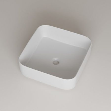 Раковина керамическая Iddis Bridge BRIWS04i27 40х40 накладная цвет белый без отверстий под смеситель