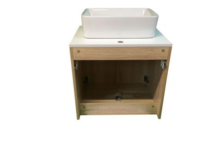 Тумба с раковиной Sintesi STL.W7021_SIN-LVB-APP-401 60х60 подвесная цвет коричневый