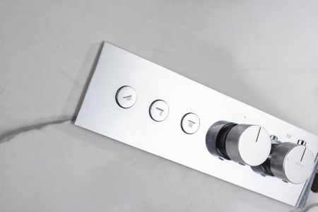 Смеситель для ванны с душем Allen Brau Liberty 5.33003-00 встраиваемый в стену хром с термостатом