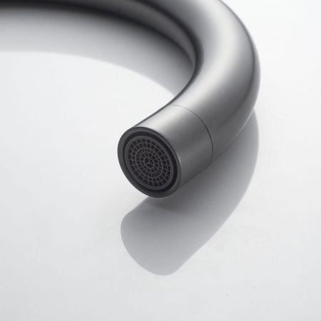 Смеситель для кухни Shevanik S5053T на мойку оружейная сталь