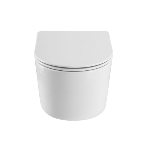 Унитаз подвесной Art&Max Bolzano AM001CHR/SC белый с сиденьем микролифт каскадный смыв - фото 3