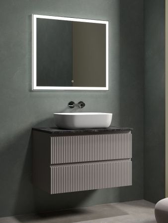 Тумба под раковину Sancos SNOB R SNR80SM 80х40 подвесная цвет коричневый