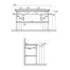 Консоль под раковину Kerasan Waldorf 9195K3br 150х60 напольная цвет бронза