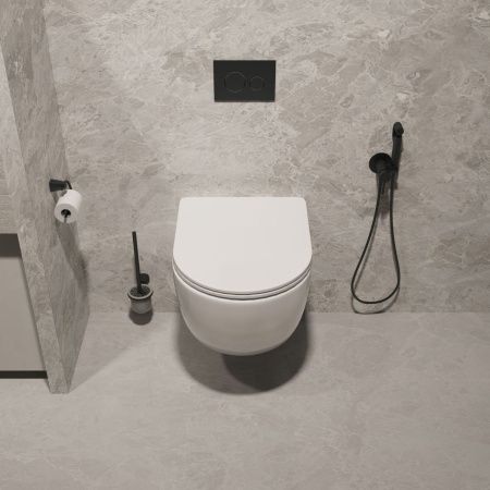 Унитаз подвесной Vincea Evo VT1-34ST белый с сиденьем микролифт безободковый смыв торнадо