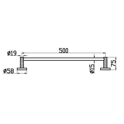 Полотенцедержатель Boheme Uno 10972-CB - фото 2