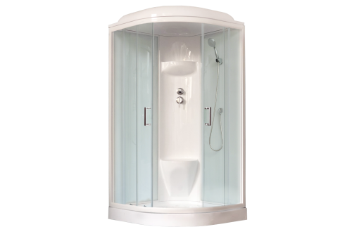 Душевая кабина Royal Bath НК RB100HK6-WT 100х100 четверть круга с крышей