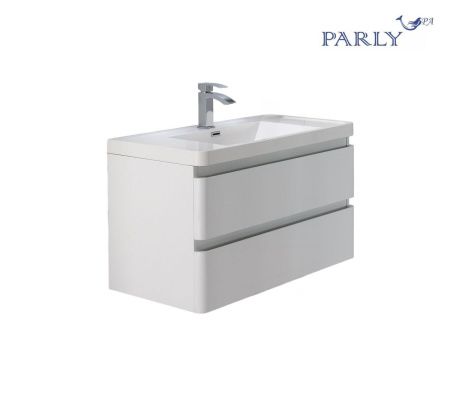 Тумба с раковиной Parly Gucci Gucci100 100х50 подвесная цвет белый