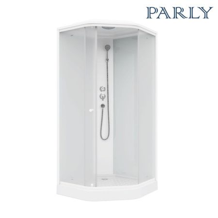 Душевая кабина Parly Penta P911F 90х90 пятиугольная с крышей ориентация универсальная