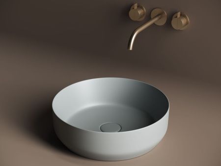 Раковина из сантехнического фарфора Ceramica Nova ELEMENT CN6022MH 40х40 накладная цвет черный без отверстий под смеситель