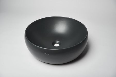 Раковина из сантехнического фарфора Galassia Dream 7333NEМТ 50х50 накладная цвет черный