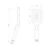 Душевая лейка LeMark LM8123GM цвет серый