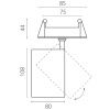 Светильник встраиваемый Lightstar Alta Base (Алта Басе) A5337RS