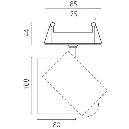 Светильник встраиваемый Lightstar Alta Base (Алта Басе) A5337RS