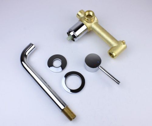 Смеситель для раковины Bronze de Luxe SCANDI 14511C встраиваемый в стену хром - фото 5