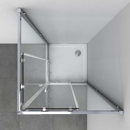 Душевой уголок Vincea Rapid VSS-3R90CL 90х90 стекло прозрачное профиль хром глянцевый без поддона