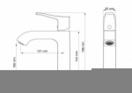 Смеситель Wonzon & Woghand Flex WW-88018072-CR на раковину хром