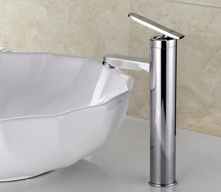 Раковина из санфаянса CeramaLux 9073 45х45 накладная цвет белый