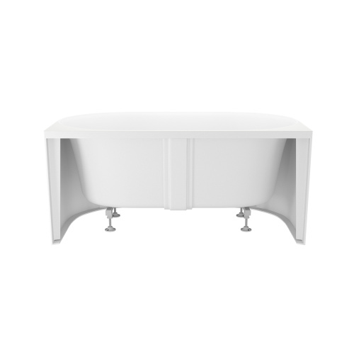 Ванна акриловая Wellsee Collaro Mini 288701000 140х70 пристенная полукруглая с ножками - фото 3 Ванна акриловая Wellsee Collaro Mini 288701000 140х70 пристенная полукруглая с ножками - фото 3