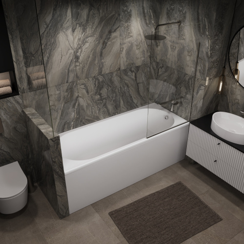 Ванна акриловая 1MarKa VESPER 01весп1880 180х80 пристенная прямоугольная без каркаса - фото 4 Ванна акриловая 1MarKa VESPER 01весп1880 180х80 пристенная прямоугольная без каркаса - фото 4