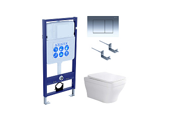 Сет унитаз + инсталляция Aquatek SET AQUATEK АМАДЕО-010 4в1