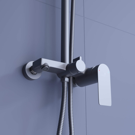 Душевая стойка RGW Shower Panels (Шоувер панелс) 59140127-11 настенная цвет серый