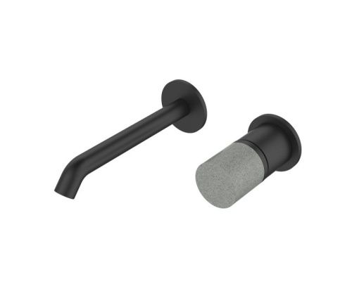 Смеситель для раковины Bronze de Luxe FOCUS 24686BG встраиваемый в стену черный - фото 2