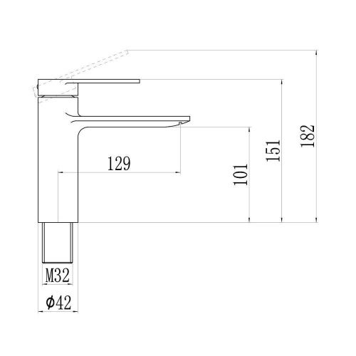 Смеситель Savol S-601811H на раковину черный - фото 3
