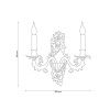 Бра Lucia Tucci Firenze Antique Gold (Фирензе Антикуе Голд) Firenze W1780.2 Antique Gold