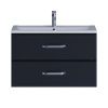 Тумба с раковиной Uperwood Foster 291020536 80х50 цвет черный