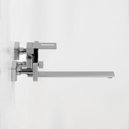 Смеситель для ванны Wasserkraft Alme 1500 1502L настенный хром