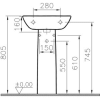 Пьедестал Vitra S20 5529B003-0156