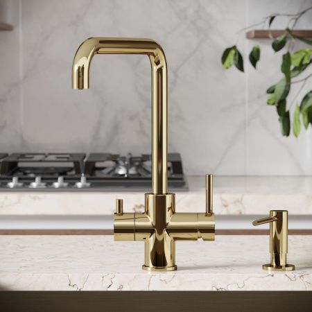 Смеситель для кухни Sancos Vela SC4013ZG на мойку золото