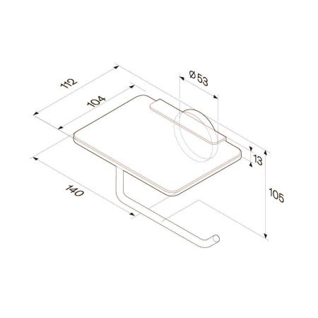 Бумагодержатель Am.Pm X-Joy A85A341500