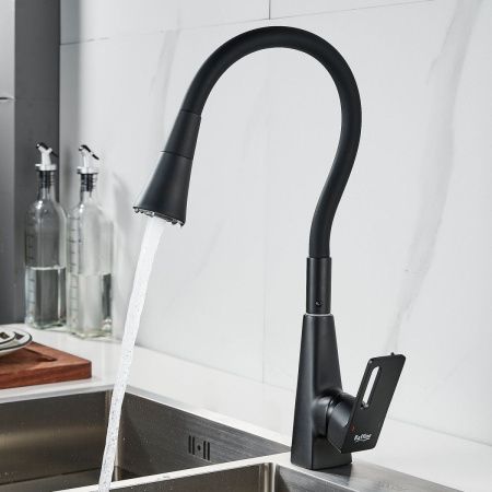 Смеситель для кухни Raffine F313H-3 на мойку черный