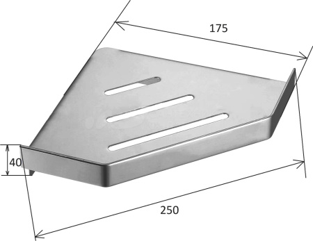 Полка в ванную комнату Boheme New Venturo 10318-CB