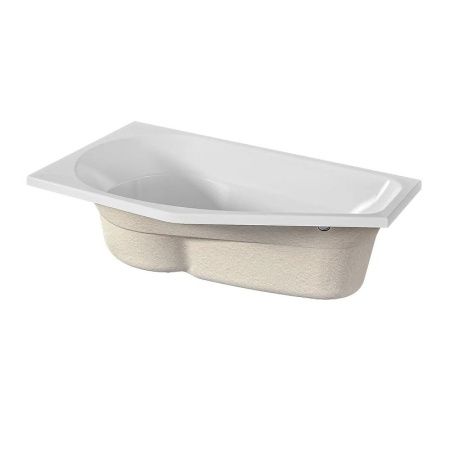 Ванна акриловая 1MarKa Deep 01ди1580л 150х80 угловая асимметричная без каркаса