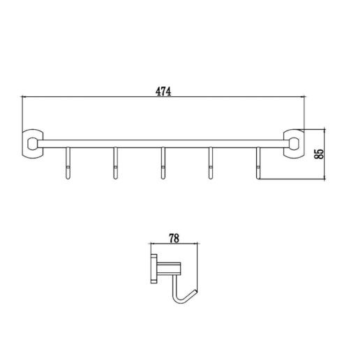 Крючок Savol S-009975 - фото 3