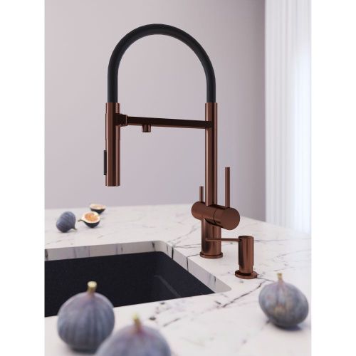 Смеситель для кухни Grandex Aqua Choice-S 9020152 на мойку розовое золото - фото 4