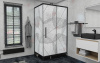 Душевой уголок AvaCan FB-120-SB100MT 140х100 стекло матовое профиль черный без поддона